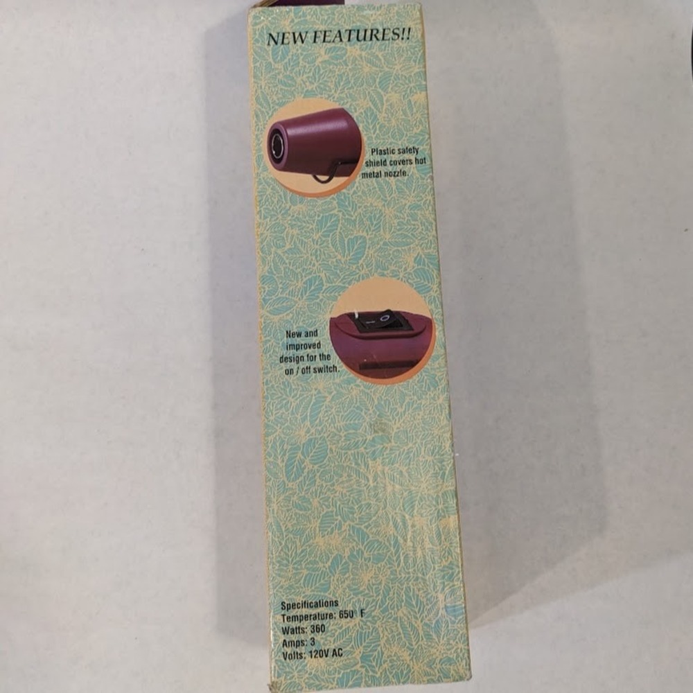 Marvy Uchida Embossing Heat Tool Model 2000II Purple Crafting Tool w/ Box Works - Picture 6 of 10
